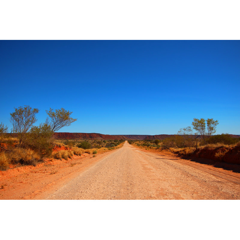 Dusty Outback Road, Australia - Wrapped Canvas Print, 51cm H x 76cm W x 3.8cm D