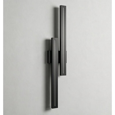 Jeanique Aluminum 39.4'' H LED Outdoor Wall Light