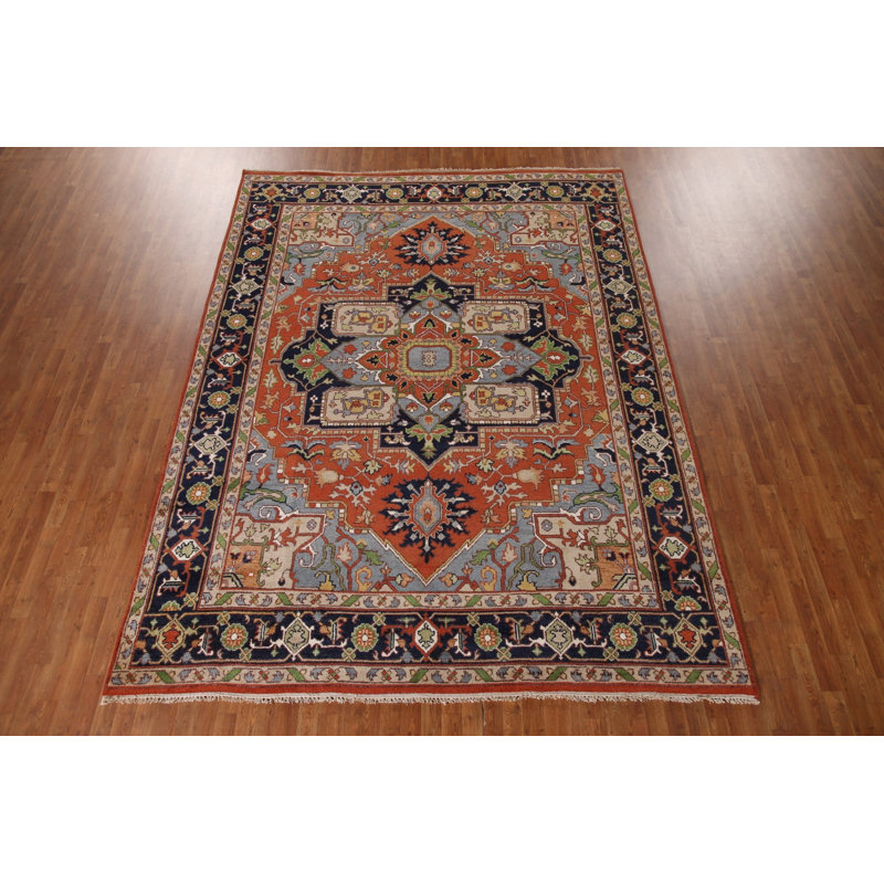 Tapis oriental orange 9x12