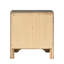 Table de chevet 3 gris pour chambre à coucher - aspect rustique élégant, 26,5 po de hauteur x largeur 17,5 po de profondeur, bois d'hévéa, doublé de feutre avec 3 tiroirs de style moderne, intérieur intérieur