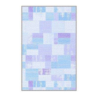 Soft Hall Carpet (2.6 x 4.9 ft), 100% Polyester, 0.3 in Pile Height | Antibacterial, Non-Slip Underside, 650 g/m² | Machine Washable, 3D Digital Print | Perfect for Living Room, Entryway & Bedroom Décor