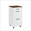 Classeur vertical à roulettes rustique blanc de style ferme, à 3 tiroirs, pour l'organisation et le rangement du bureau à domicile