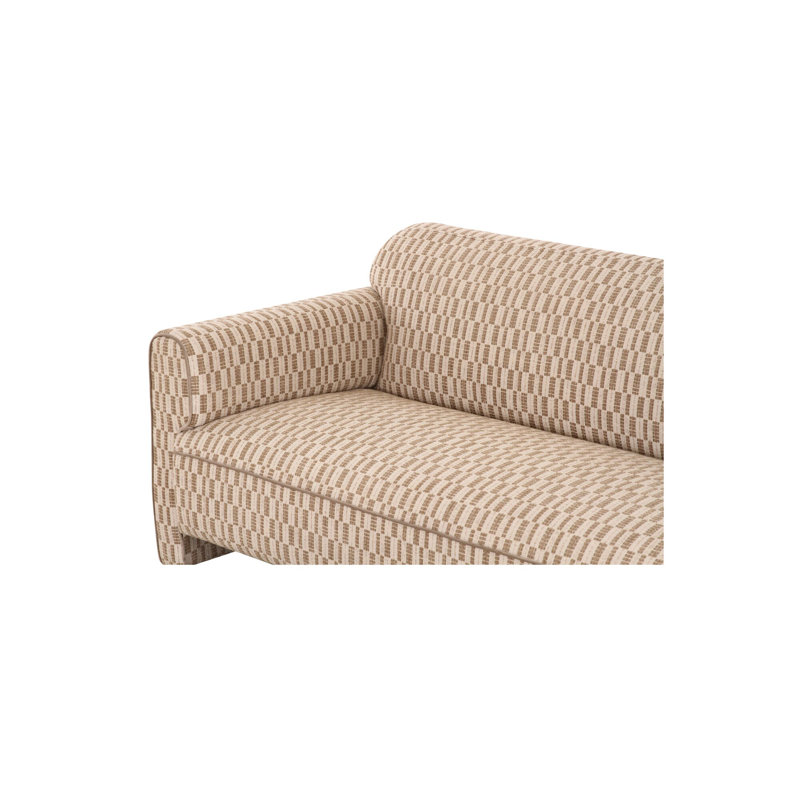 Leo Sofa Chartreuse, Geometric Shapes Tan