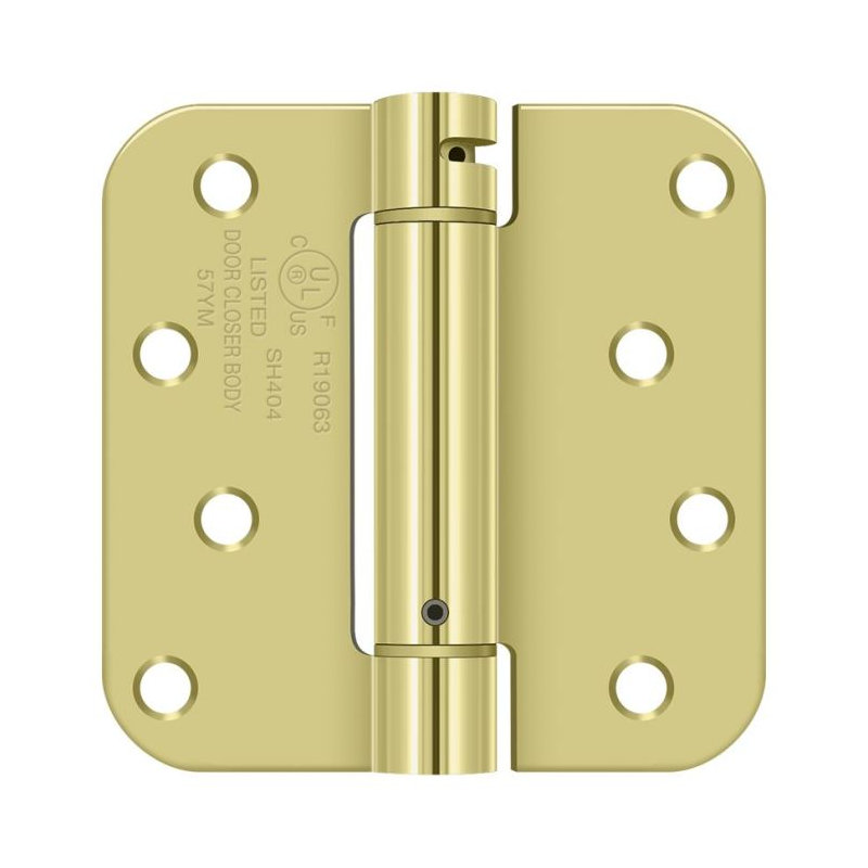 Steel Butt Bearing Hinge, Polished Brass