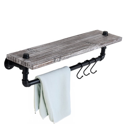 Barre à serviettes en métal pour salle de bain