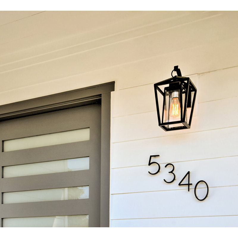 Malia Outdoor Wall Lantern, 15.75" H x 9" W x 10.5" D