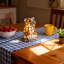 Lampe de table style petit chat Tiffany (lumière chaude E12 Bases incluse)