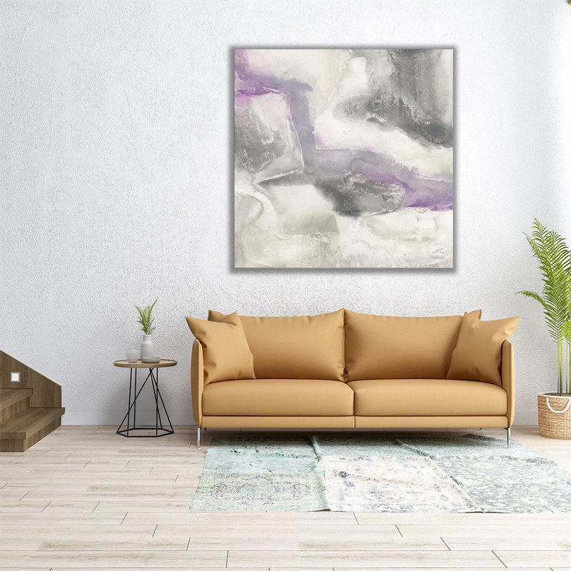 Shades of Amethyst I - reproduction d'art sur toile, H 40 po x l 40 po