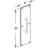 4 x 16 in. Round Handle Door Pull and Plate (Single Pack)-68097374