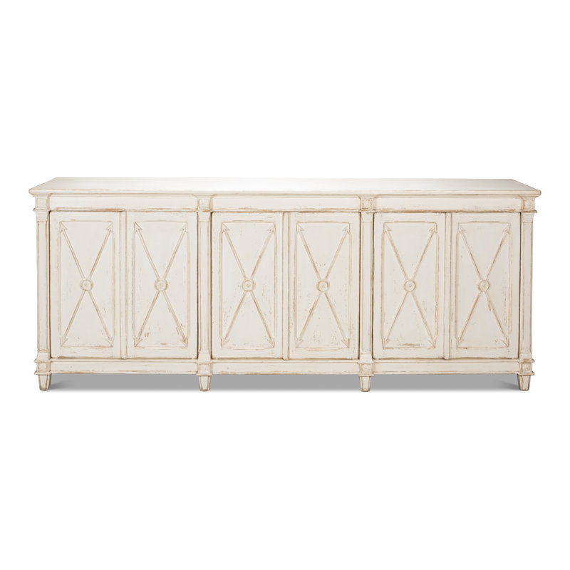 Marksman 96'' White Reclaimed Pine Sideboard