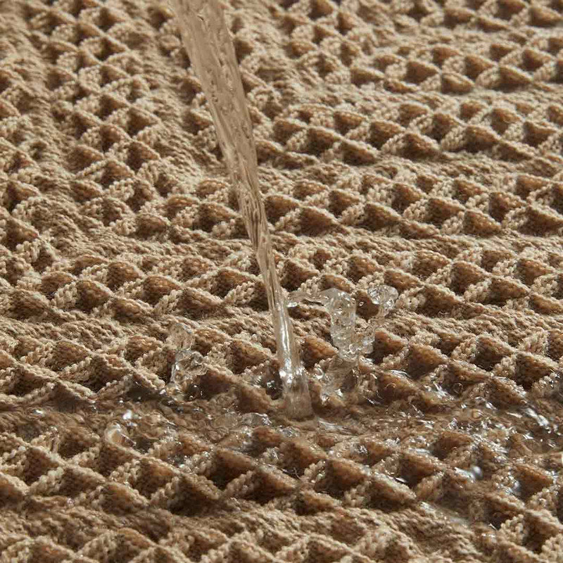 Nathalee Non-Slip Bath Mat, Brown, 16" L x 24" W