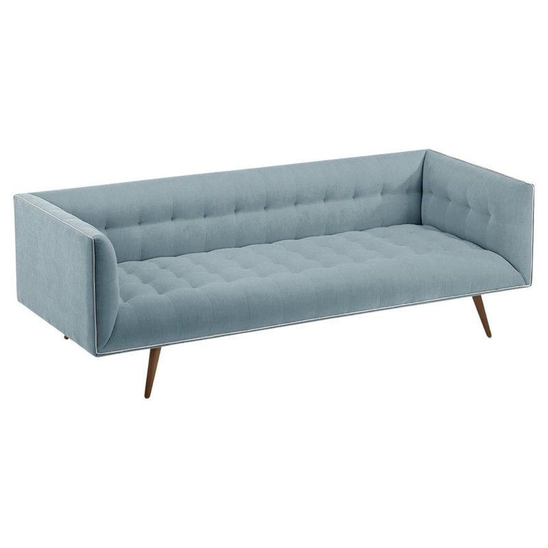 Dust Sofa, Teal, Black, 28" H x 63" W x 35" D