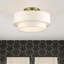 Grand luminaire semi-encastré 3 lumières Aselin-122725139