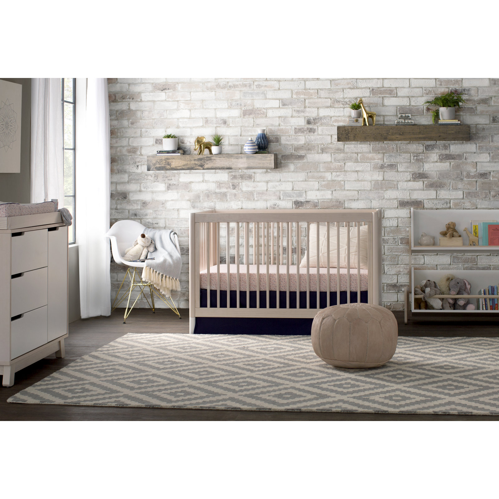Tally Storage and Bookshelf, White/Natural