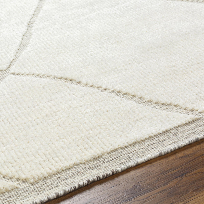 Tunus Hand Knotted Area Rug, Rectangle 4' x 6'