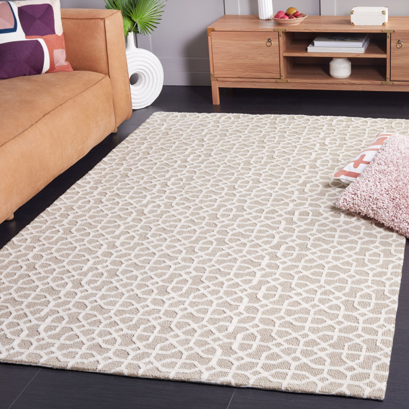 Tapis géométrique Makaylynn Performance Performance, Rectangle 5 pi x 7 pi