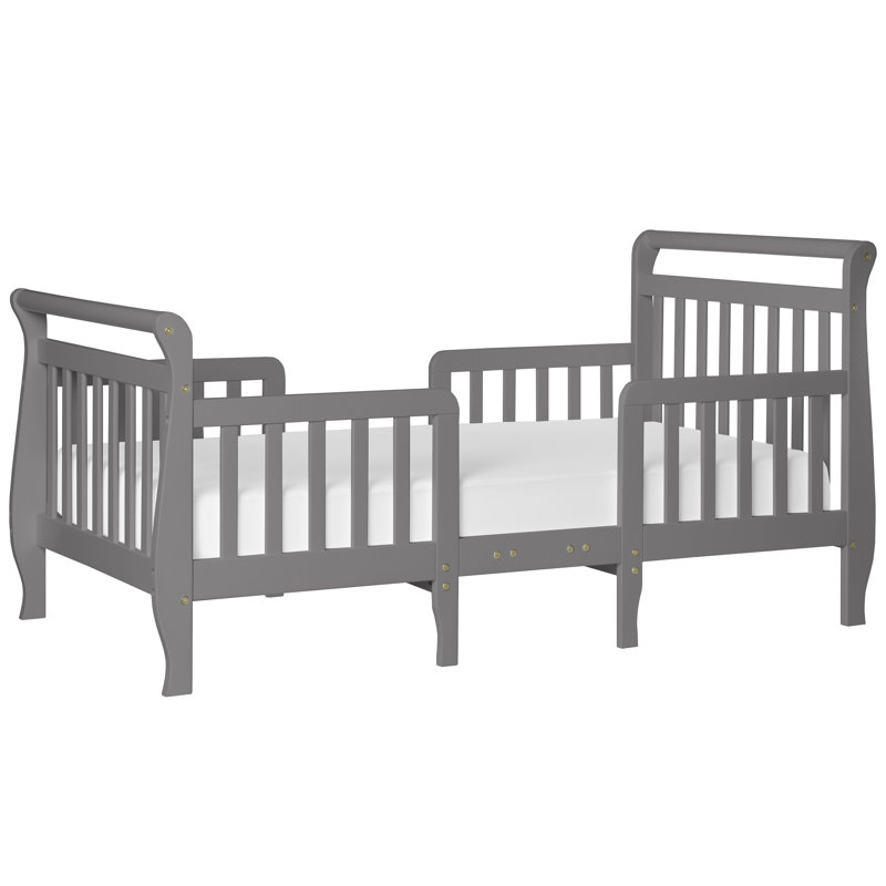 Lit convertible Ayzia pour tout-petits par Harriet Bee, Gris acier