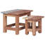 Nesting Tables 2 pcs Solid Mahogany Wood