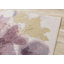 Tapis floral rose / jaune-70926501