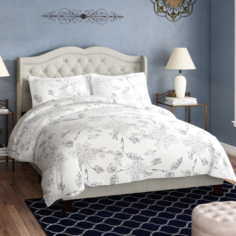 Lit tapissier capitonné standard Malave, Grand, Gris clair