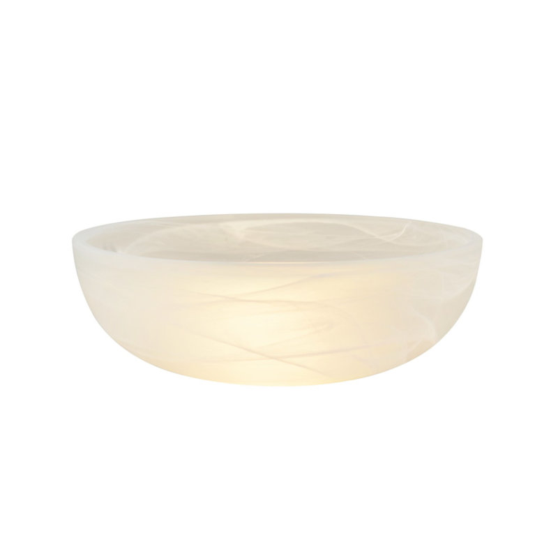 3.38'' H Metal Bowl Glass Shade