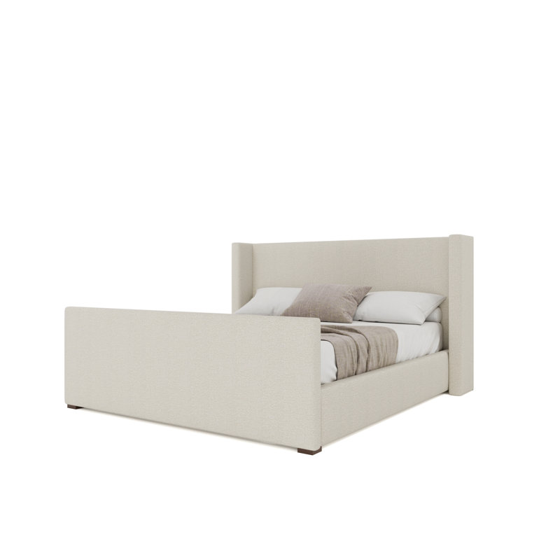 Aylet Luxe Footboard Low Bed, Boucle Off White, King