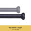Tropez Adjustable 1" Single Curtain Rod-605910784-606020529