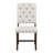 Trexm 5-Piece Retro Functional Dining Set, Round Table With A Leaf And 4 Upholstered Chairs For Dining Room And Living Room