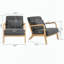 Chaise d'appoint Mid-Century moderne avec structure en bois-763360881-763360885