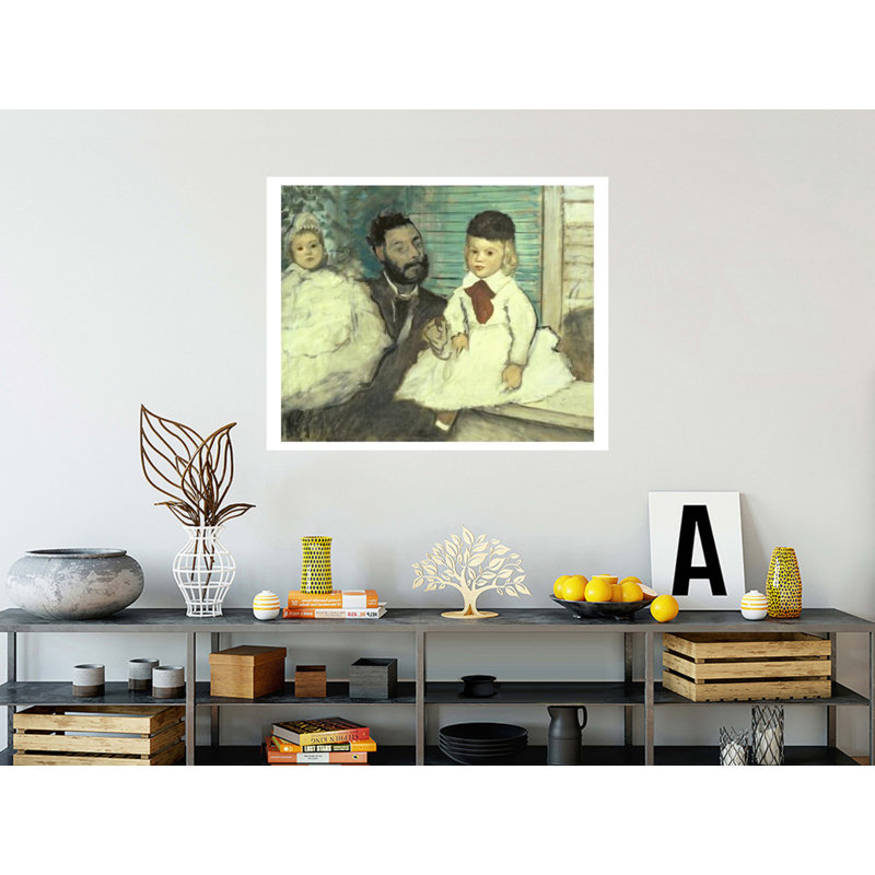 Comte Le Pic and His Sons par Edgar Degas - Estampe numérique, H 32 po x l 40 po