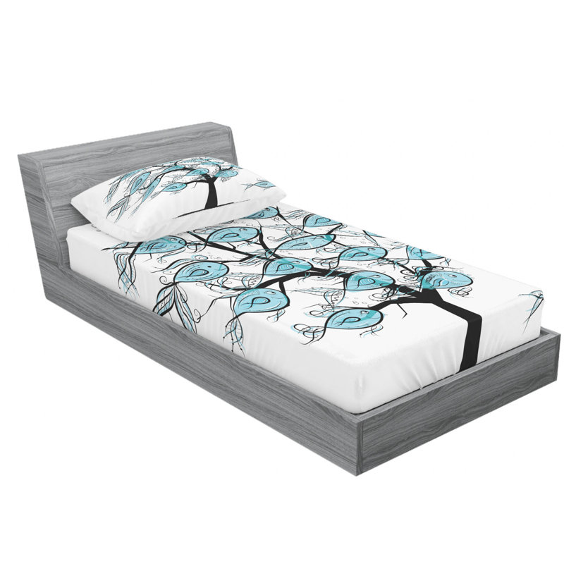 Microfiber Sheet Set, Twin XL Sheet Set with Fitted Sheet