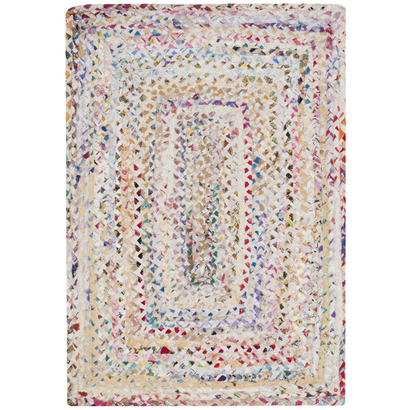 Cotton Hand Woven Area Rug, Rectangle 61 x 91 cm