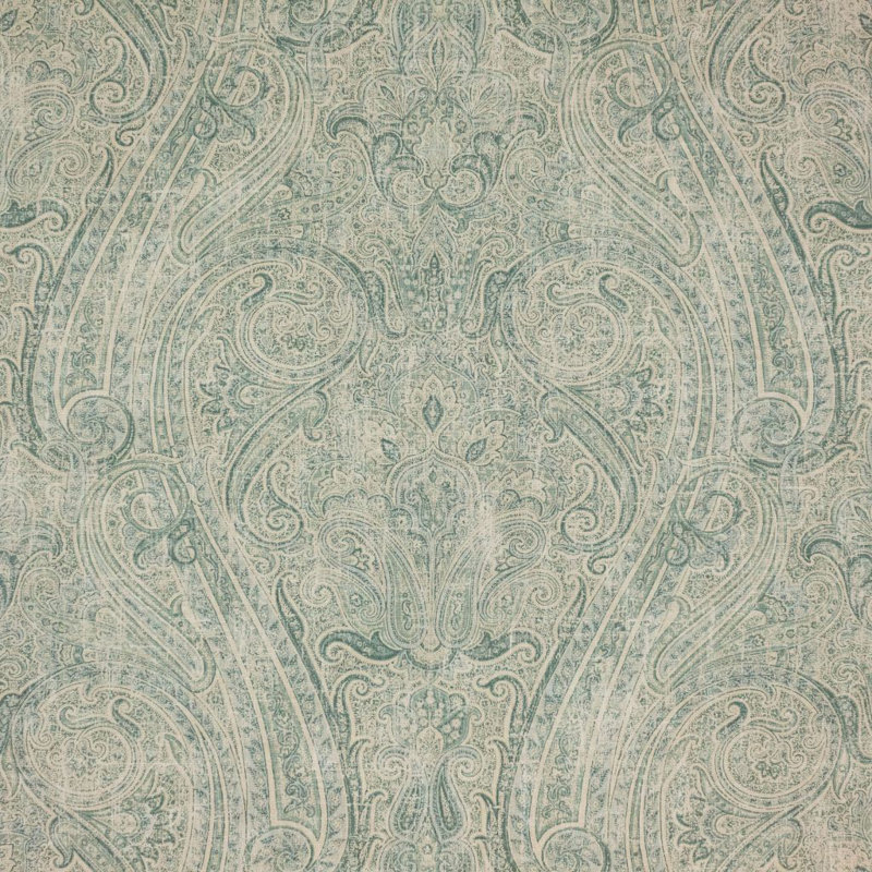 Alcantara Suite Paisley Jade Linen Fabric