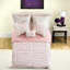 Ensemble de literie rose pour lit simple et simple XL, couette en microfibre, style coquette fleurie