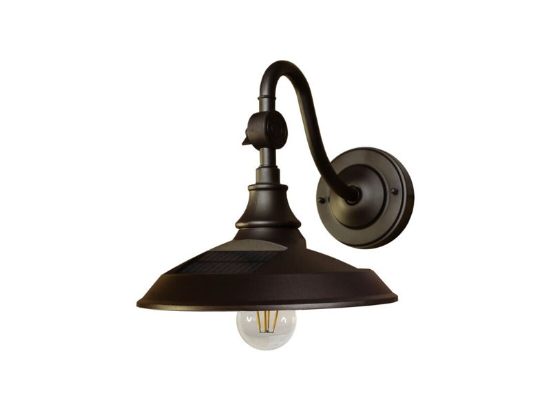 A6AA9CB15D7A42909E76482AD7E300B3 Dark Bronze Solar Barn Light