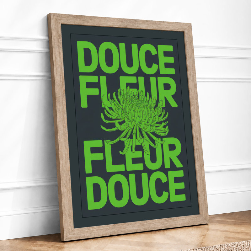 Douce Fleur Botanical - Framed Print, A3 - 42.0 x 29.7 cm, Oak