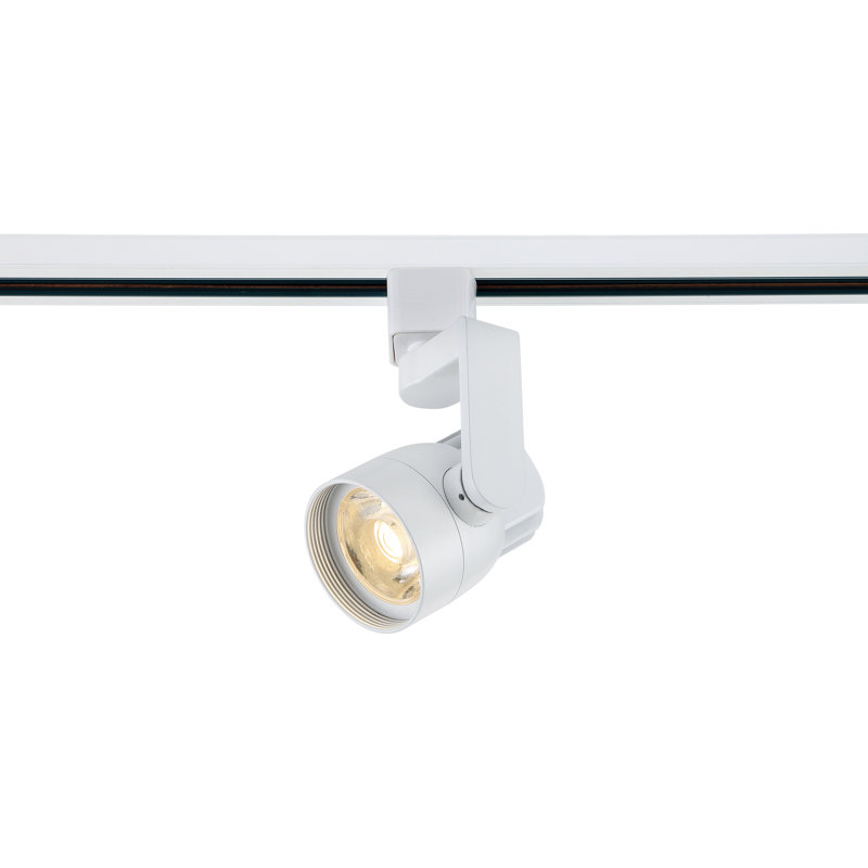 Tête d'éclairage sur rail 1 lumière DEL 12W H, Blanc, 24°