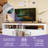 Modern Mid-Century Entertainment Center Media Console Table TV Stand With Power Outlet Storage Cabinets And Open Shelf-624805409-608094771