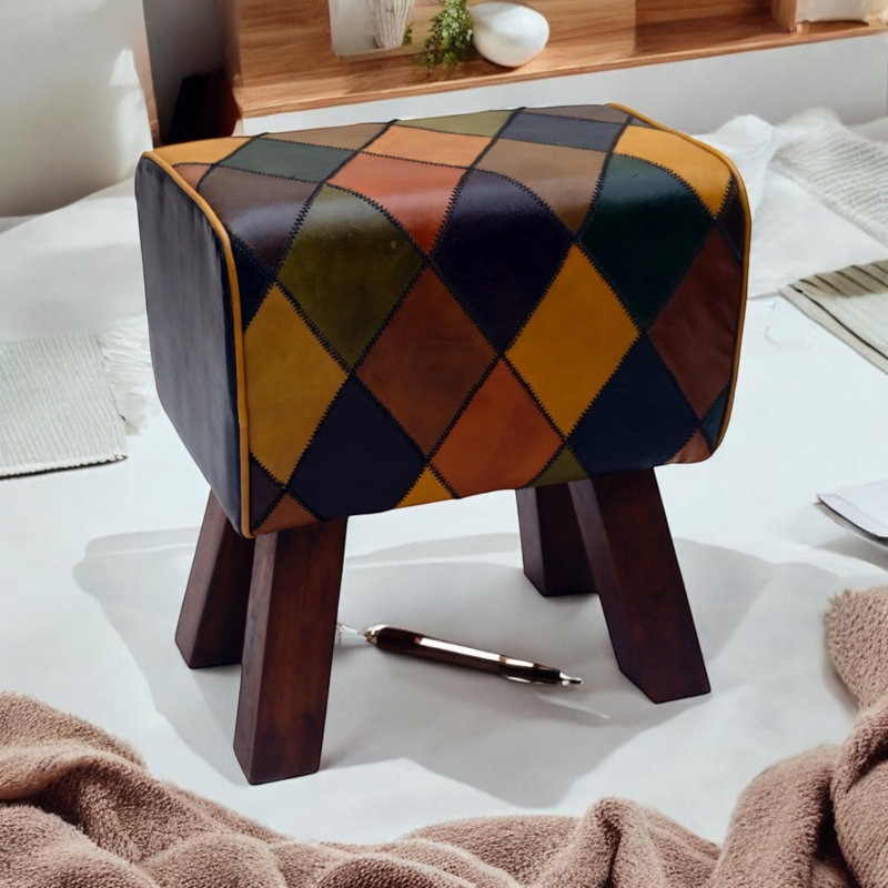 Leather Footstool