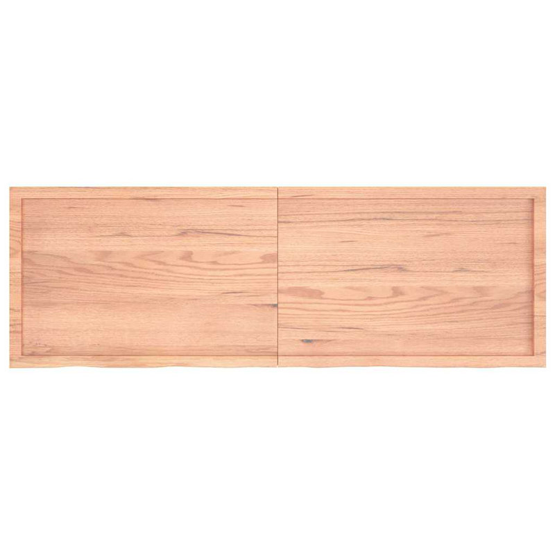 Tablette de rangement flottante vidaXL, H 1,6 po x l 63 po x P 11,8 po, Marron clair