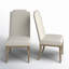 Chaise d'appoint rembourrée en cyprès blanchi Vanier