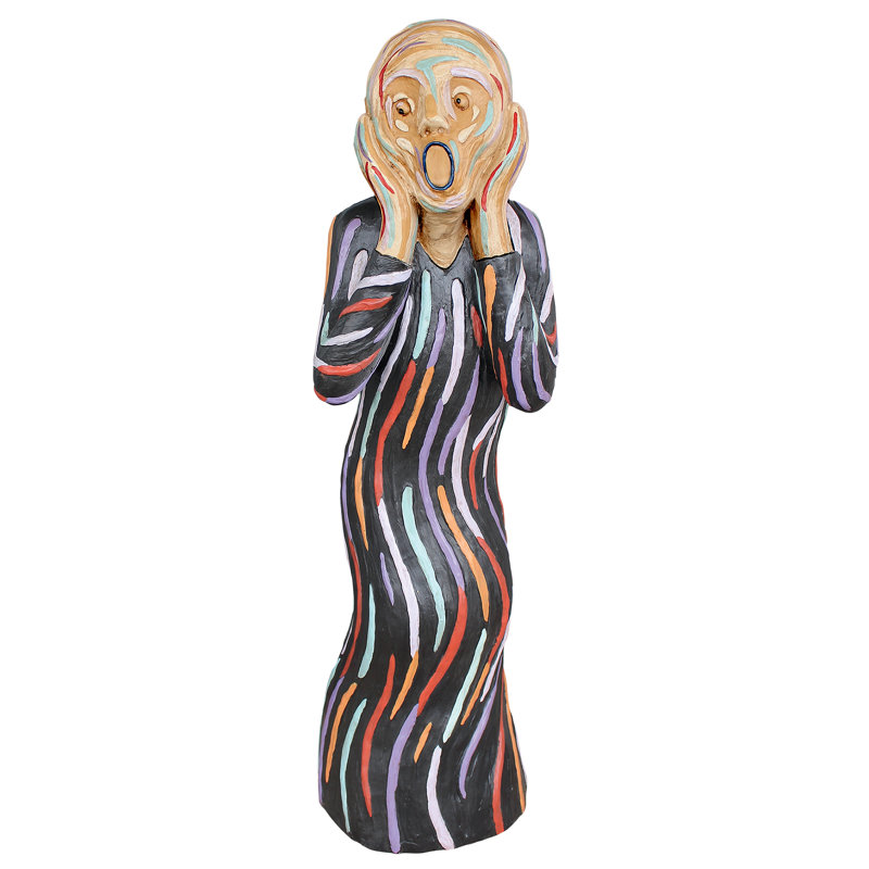 The Silent Scream Statue, 36" H x 10.5" W x 10.5" D