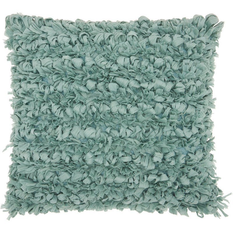 Housse de coussin carré et insert, Céladon