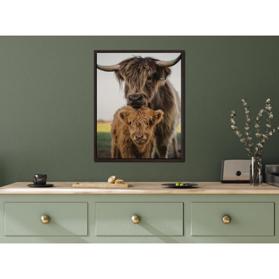 Mom and Zeke Canvas Wall Art