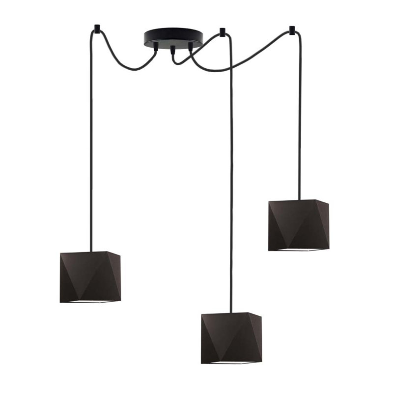 Carnevale 3 - Light Cluster Pendant, Brown, Black