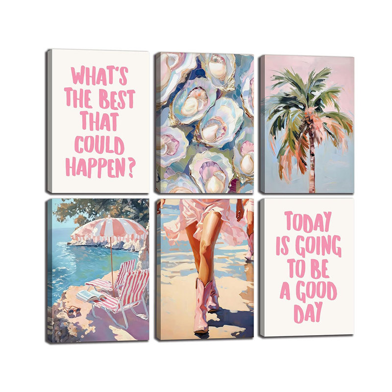 6 Piece Wrapped Canvas Print