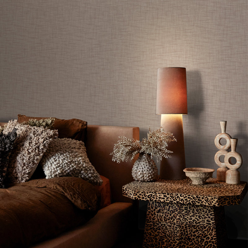 Weathered Linen Stone Wallpaper, Green