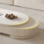 Table basse escamotable crème