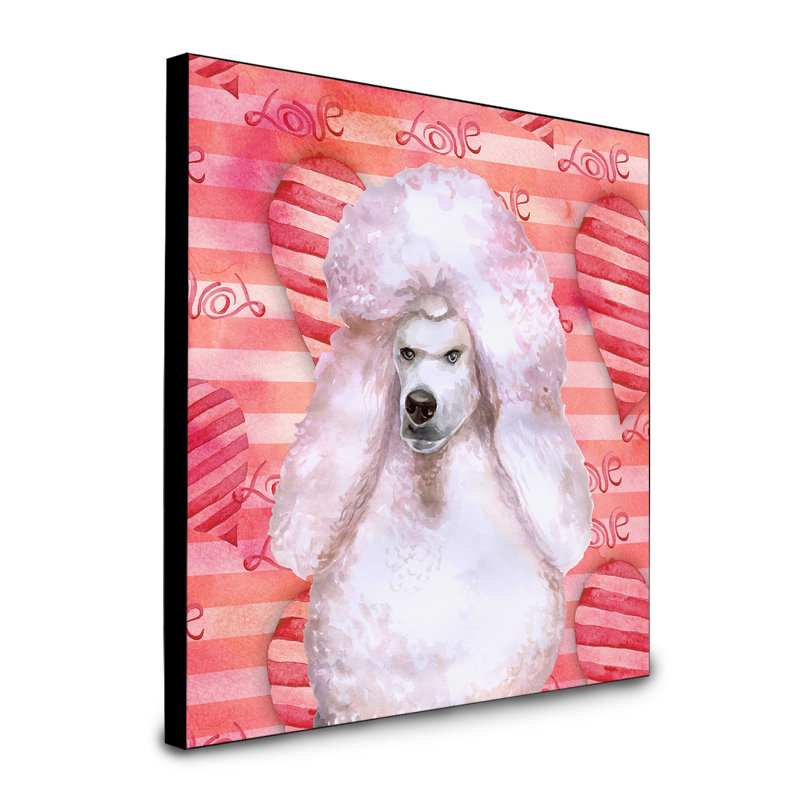 Panneau mural d’art Durflinger, Caniche standard