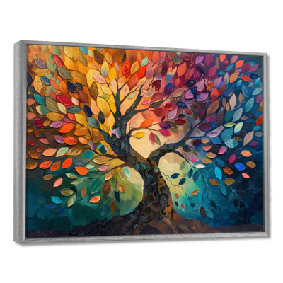 Arbre coloré de la vie II - Arbre de vie, art mural